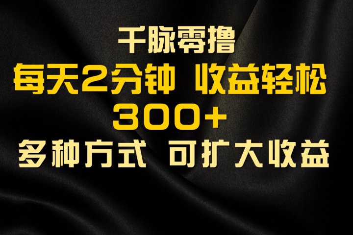 千脉添加好友，每天几分钟，可多号操作，收益轻松几张网创吧-网创项目资源站-副业项目-创业项目-搞钱项目网创吧